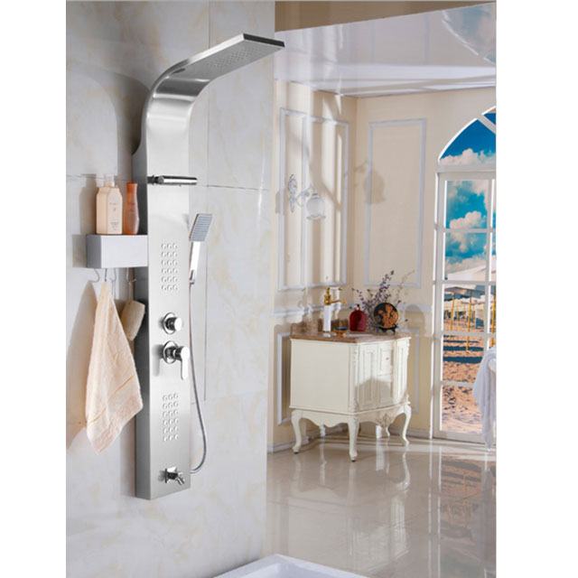 Щетчатая душевая панель для ванной комнаты из нержавеющей стали 304