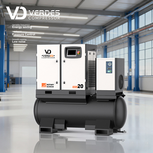 Compresor de Aire Industrial de Tornillo de 300-500 Litros, 7.5kW-37kW (10HP) para Pulverización y Costura Industrial - Product Image 1