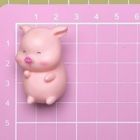 Figurines décoratives cochon rose mignon de dessin animé, 6 pièces/lot, pour voiture, gâteau, chambre de filles, jardin féerique, décoration de paysage, fournisseur