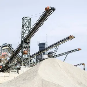 Transportador industrial de cinto de pedra da areia, areia, borracha transportadora, preço da máquina, mineração da areia
