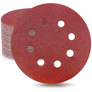 24H Free Shipping in USA 50PACK 5 Inch 8-Hole Hook Loop <b>Sanding</b> Discs <b>80</b> <b>Grit</b> Orbital Sander <b>Paper</b> Pads Local Stock in US - Product Image 1