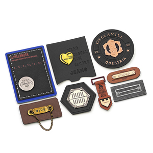 Clothing <strong>Label</strong> Maker Custom Logo Printed Rectangle Eco-Friendly Leather Metal <strong>Labels</strong> for <strong>Jeans</strong> Bags Garments - Product Image 2