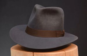 Vente chaude 100% laine <span class=keywords><strong>Fedora</strong></span> chapeau pour hommes personnalisé <span class=keywords><strong>Indiana</strong></span> <span class=keywords><strong>Jones</strong></span> Style formel affaires en plein air et fête taille adulte appropriée - Product Image 6