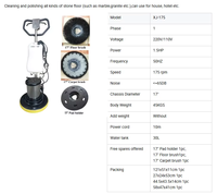 Nettoyeur de sols commercial manuel en aluminium Merrock 1100W 1,5HP pour supermarchés, nettoie les sols et les escaliers