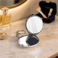 Porte-clés miroir vierge à sublimation Porte-clés miroir bricolage personnalisé en métal pour impression recto-verso pour une utilisation durable