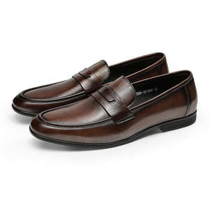 รองเท้าหนังผู้ชายแบบสั่งทำพิเศษ ปี 2025 รองเท้าหนังลำลองสำหรับผู้ชาย ชุดรองเท้าหนังสีดำ - Product Image 4