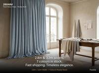 Cortinas Opacas Jacquard de Alto Relieve Listas para Usar, Tejido Triple, 90-95% de Opacidad, Aislamiento Acústico