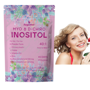 Aegelwell Myo-Inositol &amp; D-Chiro Inositol <strong>Supplement</strong> Powder 40:1 Ratio Plus Folate and Vitamin D Support Women Healthy - Product Image 1