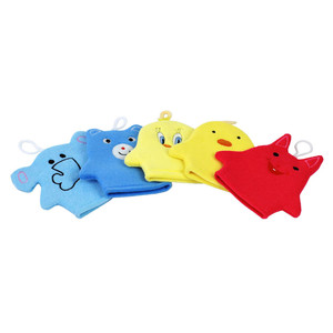 Groothandel Cartoon Dier Vorm Baby <span class=keywords><strong>Kids</strong></span> Body Scrubs Wassen Douchebad Exfoliërende Handschoen - Product Image 5