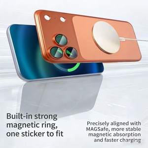 Funda Magnética Original para Teléfono Móvil con Panel Trasero de Vidrio Esmerilado Mate a Prueba de Golpes para iPhone 17 16 15 Pro Max - Product Image 3