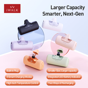 <span class=keywords><strong>Iwalk</strong></span> แบตเตอรี่สำรองขนาดเล็กแบบบางสำหรับทุกวัน5500mAh 20W Type C เครื่องชาร์จแบบพกพาที่ชาร์จแบบเร็วพร้อมสาย2025สินค้าขายดี - Product Image 2