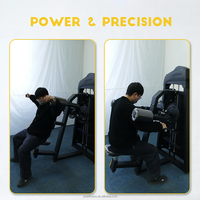Machine d'entraînement des épaules à assise en acier, réglable, pour levée latérale, avec pile de poids de 70 kg, usage commercial, prix usine