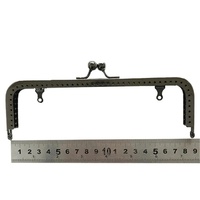 Deepeel BS209 8.5-18.5cm matériel accessoire sac poignées baiser fermoir bricolage supports de couture portefeuille métal GunBlack carré sac à main cadre