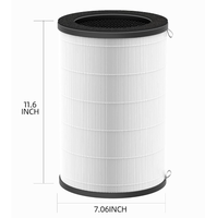 2 Paket AP-T30 AP-T30FL Filter Karbon Aktif HEPA 3-in-1 untuk Pembersih Udara HoMedics AP-T30WT AP-PET35 AP-PET35FL AP-PET35-WT