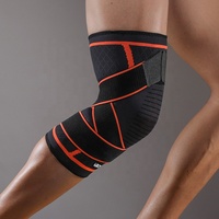 Genouillères de soutien élastiques en nylon VBOSI pour le dropshipping – Genouillère de compression réglable en tricot pour le sport