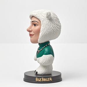Personalizado 3D Realista Resina Anjo Animal Cabeça Bonecas Manequins de Madeira para Home Decor Carro Ornamentos Lembranças/Presentes Arte Estatueta - Product Image 3