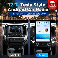 Autoradio Android pour Chevrolet Colorado 2015-2018, style Tesla, Qualcomm Snapdragon 665, double Bluetooth, 48EQ DSP