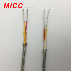 Micc k loại sợi thủy tinh cách nhiệt sợi thủy tinh vỏ bọc SSB cặp nhiệt điện mở rộng dây 20AWG bị mắc kẹt 2*7/0.3mm - Product Image 2