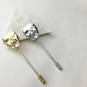 เข็มกลัดยิ้มสำหรับเสื้อสเวตเตอร์ของผู้หญิงและชุดสูทสำหรับผู้ชายขายส่งใบหน้าเศร้าที่ปรับแต่งได้ - Product Image 2