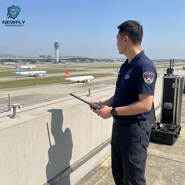 Handheld UAV Detection and Response System for Airport Airspace Security