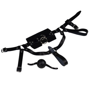 Testa imbracatura sesso <span class=keywords><strong>Bondage</strong></span> bocca palla Gag Fetish erotico in metallo Gag per donne giochi per adulti sesso BDSM giocattoli per coppie SM <span class=keywords><strong>bondage</strong></span> - Product Image 6