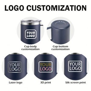 Personalized 12oz 14oz 16oz 24oz Stainless Steel Tumbler Custom Vacuum Camping Campfire Travel Insulated <b>Coffee</b> Mug with Handle - Product Image 3