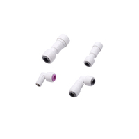 Vanne à boisseau sphérique en plastique en gros, raccords de tuyauterie en plastique pour système de filtration d'eau par osmose inverse