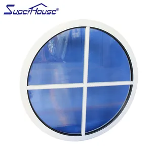 Superhouse NOA Large Round Windows Heat Insulation Hurricane Impact Aluminum Round Window