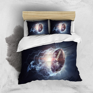 Hot Selling High Quality Summer 4 Pieces Set Fitted Polyester Fibre <strong>Football</strong> Bed Sheet - Product Image 3