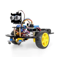 공장 2WD 로봇 키트 IDE C Programming 프로그래밍 프로젝트 DIY 장애물 회피 라인 추적 스마트 로봇 자동차 키트 로봇 스타터 키트