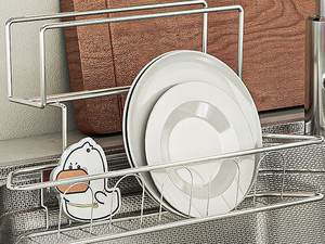 อ่างล้างจานแบบติดตั้งบนเคาน์เตอร์ระดับพรีเมียม พร้อมระบบลดเสียงรบกวน ป้องกันสนิม และทนทาน สำหรับบ้านและห้องครัวอพาร์ตเมนต์ - Product Image 3