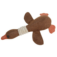 Jouet pour chien en peluche durable en forme de canard sauvage qui couine, jouet à mâcher pour chiot, jouet pour animaux de compagnie