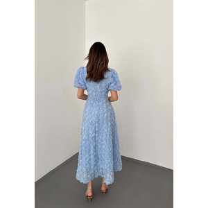 Robe de soirée bleu rose pour petites filles, vente en gros - Product Image 1