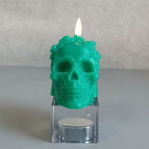 Il cranio di Halloween ha portato <span class=keywords><strong>la</strong></span> cera di paraffina a candela personalizzata 2 pezzi di luce tremolante senza fiamma <span class=keywords><strong>per</strong></span> <span class=keywords><strong>la</strong></span> luce spettrale <span class=keywords><strong>per</strong></span> <span class=keywords><strong>la</strong></span> <span class=keywords><strong>casa</strong></span> di festa infestata <span class=keywords><strong>casa</strong></span> Eco decorazione - Product Image 3