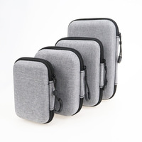 Étui de rangement pour écouteurs et câbles en EVA et nylon, résistant aux chocs, étanche et anti-poussière, avec option pour écouteurs - Sac de rangement portable
