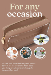 Clear Cosmetic Bag <b>Makeup</b> <b>Case</b>, Clear Zipper Make Up Pouch and Toiletry Travel Tote, Cute Skincare Pouches for Women Girls - Product Image 5