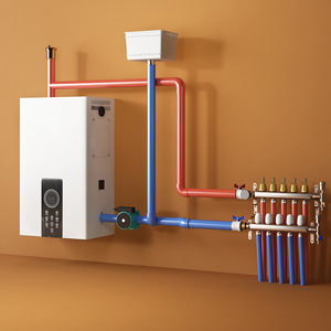 Système de chauffage mural pour radiateurs et eau chaude, avec commande WIFI et fréquence variable - Product Image 1