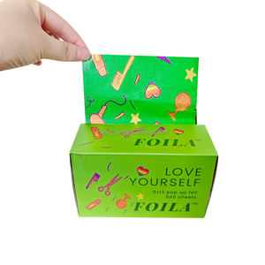 Láminas de Papel de Aluminio para el Cabello Aprobadas por la FDA, Paquete de 5 x 11 Pulgadas, para Coloración Balayage, Proveedor Profesional de Láminas para Peluquería - Product Image 1