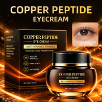 Krim Mata Copper Peptide 30g GHK-Cu untuk Garis Halus Lingkaran Hitam Melembapkan Mengencangkan Perawatan Bawah Mata OEM ODM