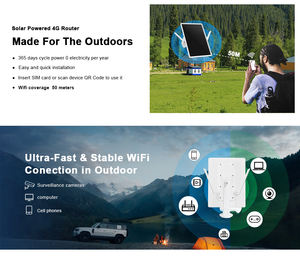 ESOE Panel Solar 4G WiFi Router al aire libre impermeable batería inalámbrico 4G Router Insertar tarjeta SIM Solar 4G Router placa madre - Product Image 5