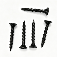 Vis autotaraudeuses en acier pour plaques de plâtre, finition oxyde noir de haute qualité, tête M4.2, entraînement Phillips, pour plaques de plâtre, cloisons sèches et montants métalliques
