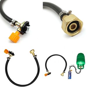 Adaptateur de remplissage de gaz pour tuyau tressé, tube de remplissage de gaz en caoutchouc, convertisseur de cylindre, coupleur de remplissage, accessoires anti-fuite - Product Image 3