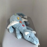 Zakbeer Grensoverschrijdend Plezier Pluche Speelgoed met Alle Drie de Labels Zon Barcelona Berenwelp en Vliegende Draak Pop Cadeau voor Leeftijden 8-13
