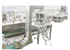 Films de sacs avec pochette debout en plastique scellant à grande vitesse 50 sacs/min Machine d'emballage entièrement automatique pour chips de fruits et ail - Product Image 6