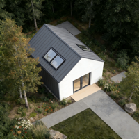 Cabane modulaire préfabriquée en vente chaude, maison d'hôtes moderne et durable pour jardin, cour, vacances en plein air