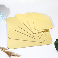 Plateau à gâteau rond double face personnalisé avec logo OEM, en carton blanc enduit, qualité alimentaire, vente en gros, base de tambour à gâteau pour boulangerie