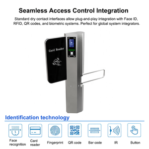 Sistema de Torniquete de Acceso Peatonal con Barrera Abatible y Lector de Tarjetas RFID a Prueba de Agua, Directo de Fábrica, para Estaciones de Esquí - Product Image 3