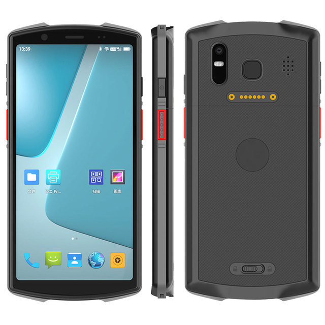 6 Inch 5G Handheld PDA Android 13 1D 2D Barcode Scanner NFC RFID Fingerprint Data Collector Mediatek Dimensity 700 4/6GB RAM +