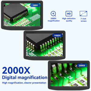 7インチPCB顕微鏡カメラ 1600倍デジタル電子ビデオ顕微鏡 リモコン付き - Product Image 4