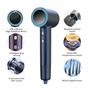 Juego de sopladores de secador de pelo iónico de velocidad bldc secador de pelo de secado rápido de salón de máquina de fabricante profesional mini con logotipo personalizado - Product Image 6